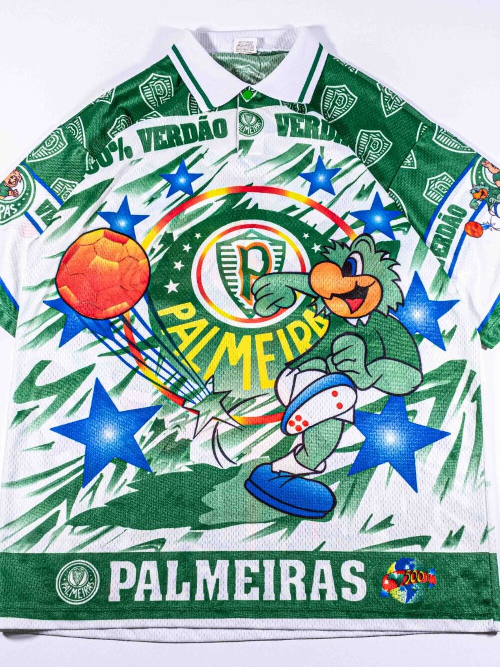 Vintage Palmeiras Brazil Soccer Jersey Mens Large Y2K AOP Green Blokecore